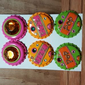 Coke Bottle Cap Earrings